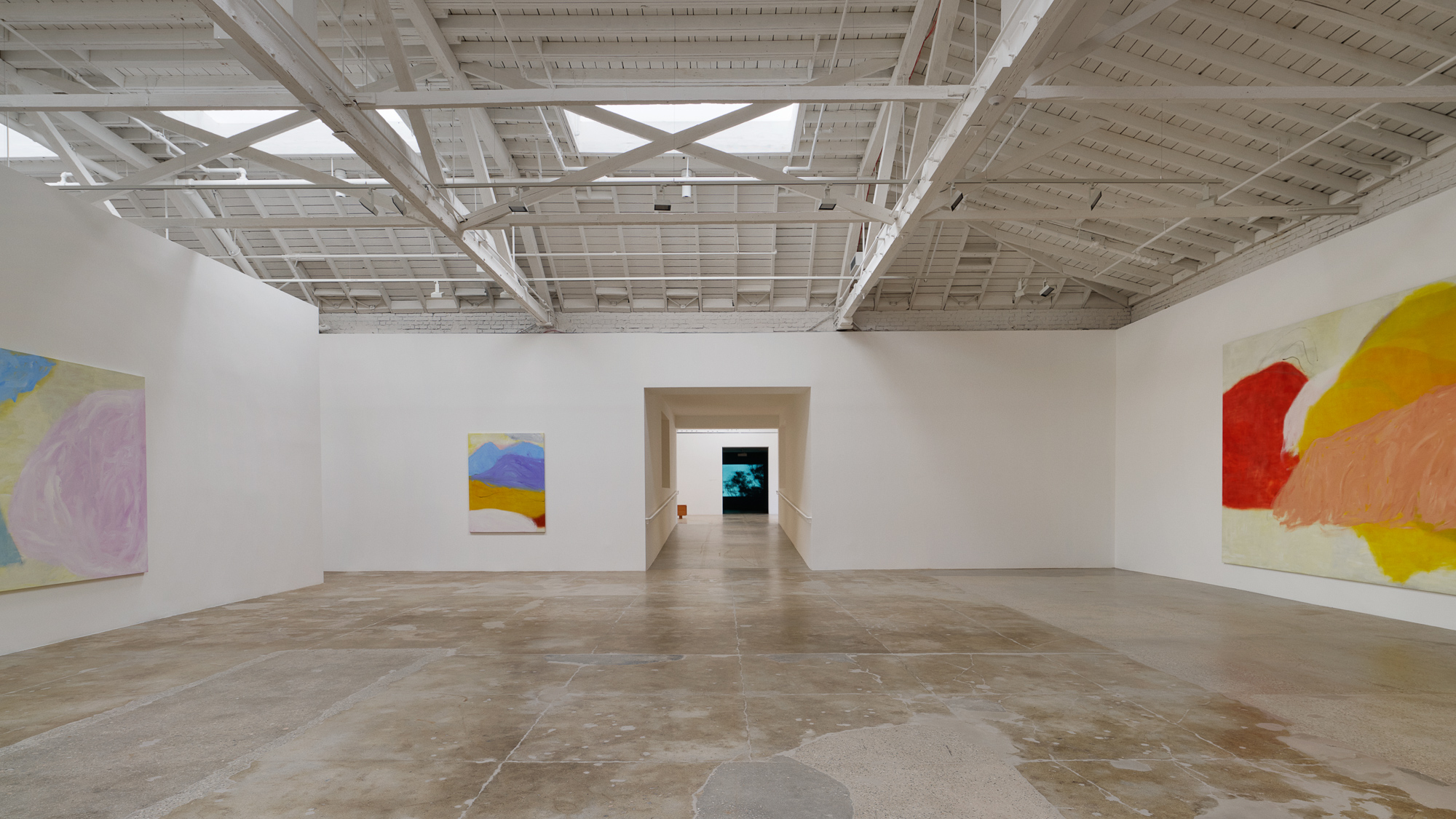 witness locations seward gallery hollywood los angeles main gallery doorway colorful canvases