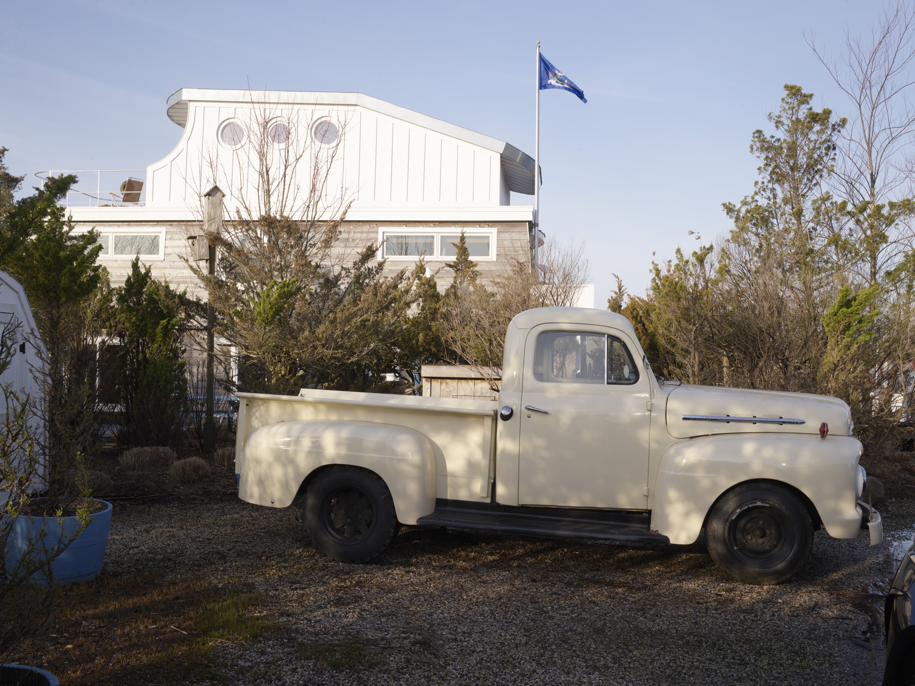 witness locations harbor nest bellport long island vintage pickup truck shore house